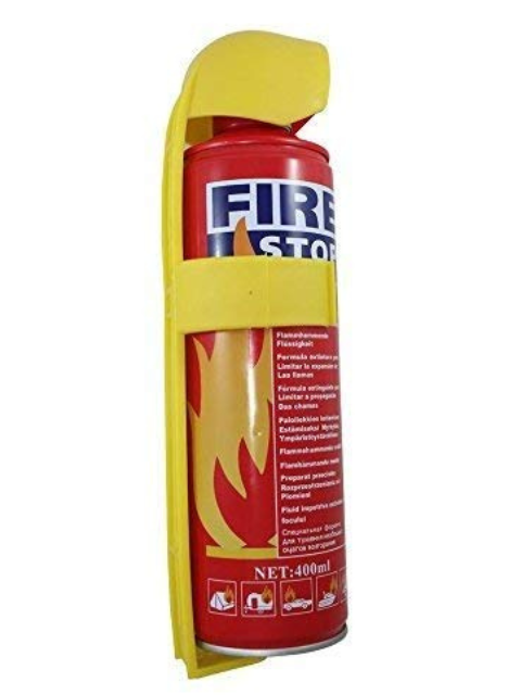 ECO FIRE, FIRE STOP Aluminium Flame Retardant Fuild Portable Fire Extinguisher, 500 ml, Red